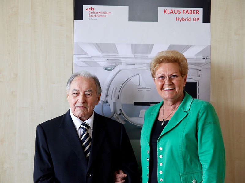 Klaus Faber Stiftung ermöglicht Bau eines Hybrid-OPs am CaritasKlinikum Saarbrücken St. Theresia.
