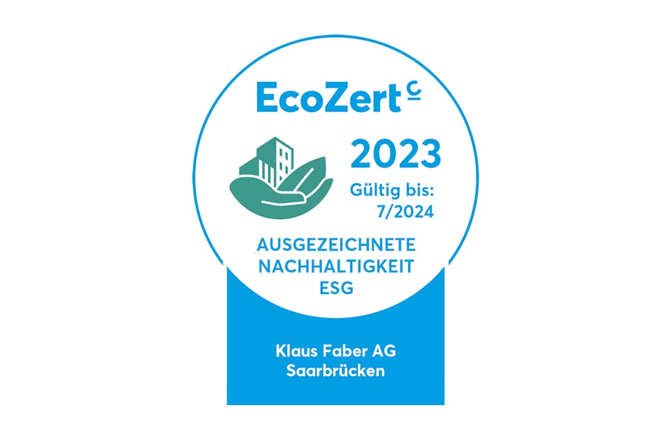 Klaus Faber AG now EcoZert-certified