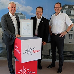Creditreform Saarbrücken has issued Klaus Faber AG with the CrefoZert solvency certificate for the first time in 2018, attesting to the company's very good credit rating.